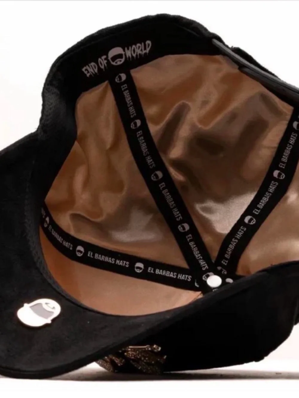 Black Skull & Crossbones Embellished Baseball Cap